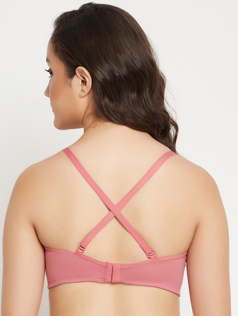 women solid non wired t-shirt bra - 21552136 - Standard Image - 5