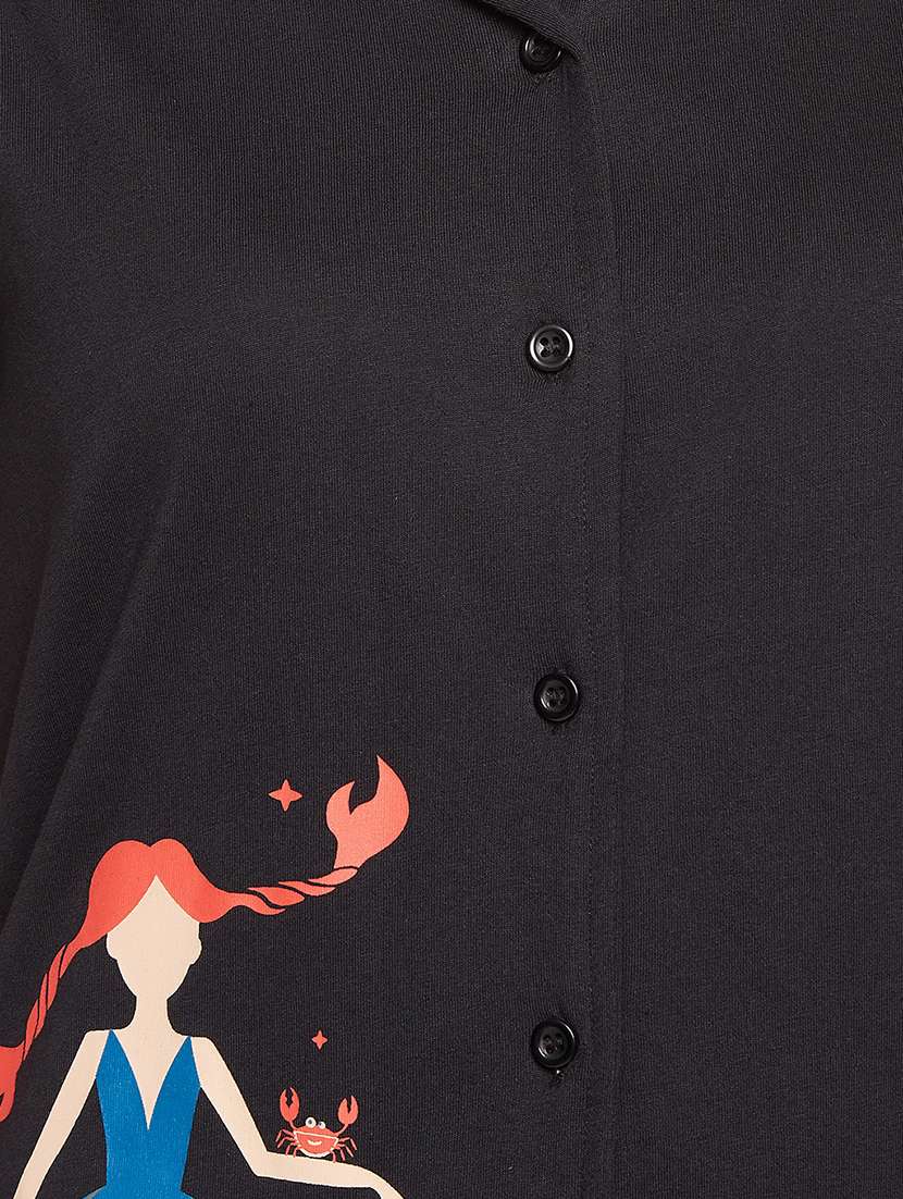 women printed pyjama nightwear set - 21552200 -  Standard Image - 3