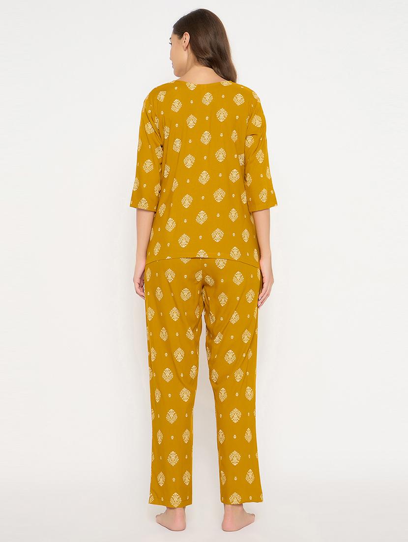 women printed pyjama nightwear set - 21552234 - Standard Image - 5