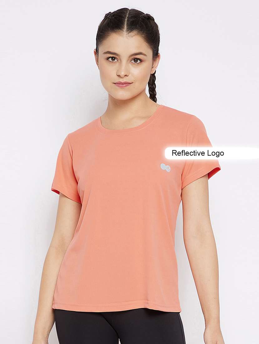 women solid short sleeve t-shirt - 21552256 -  Zoom Image - 0