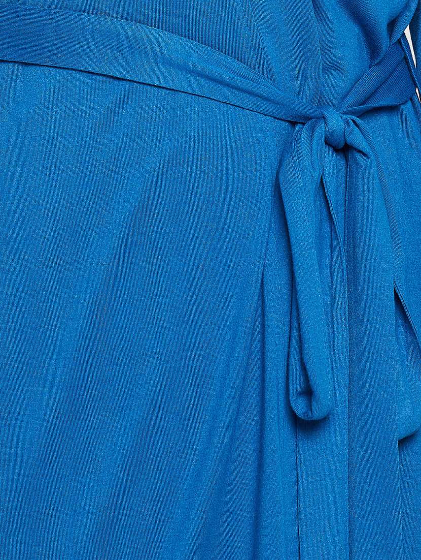 women solid sleepwear robe - 21552271 -  Standard Image - 5