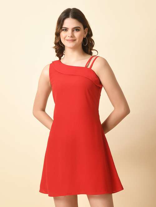 women solid sleeveless a-line dress - 21552643 -  Standard Image - 0