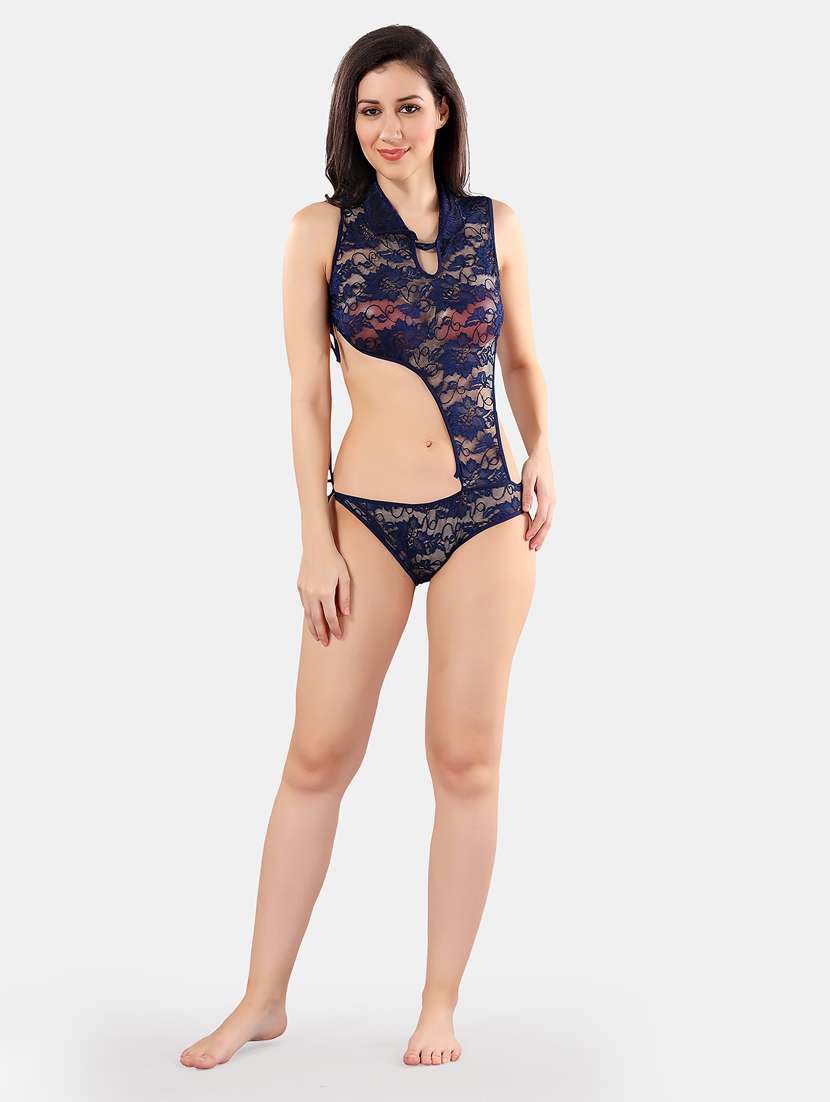 women lace detailed babydoll