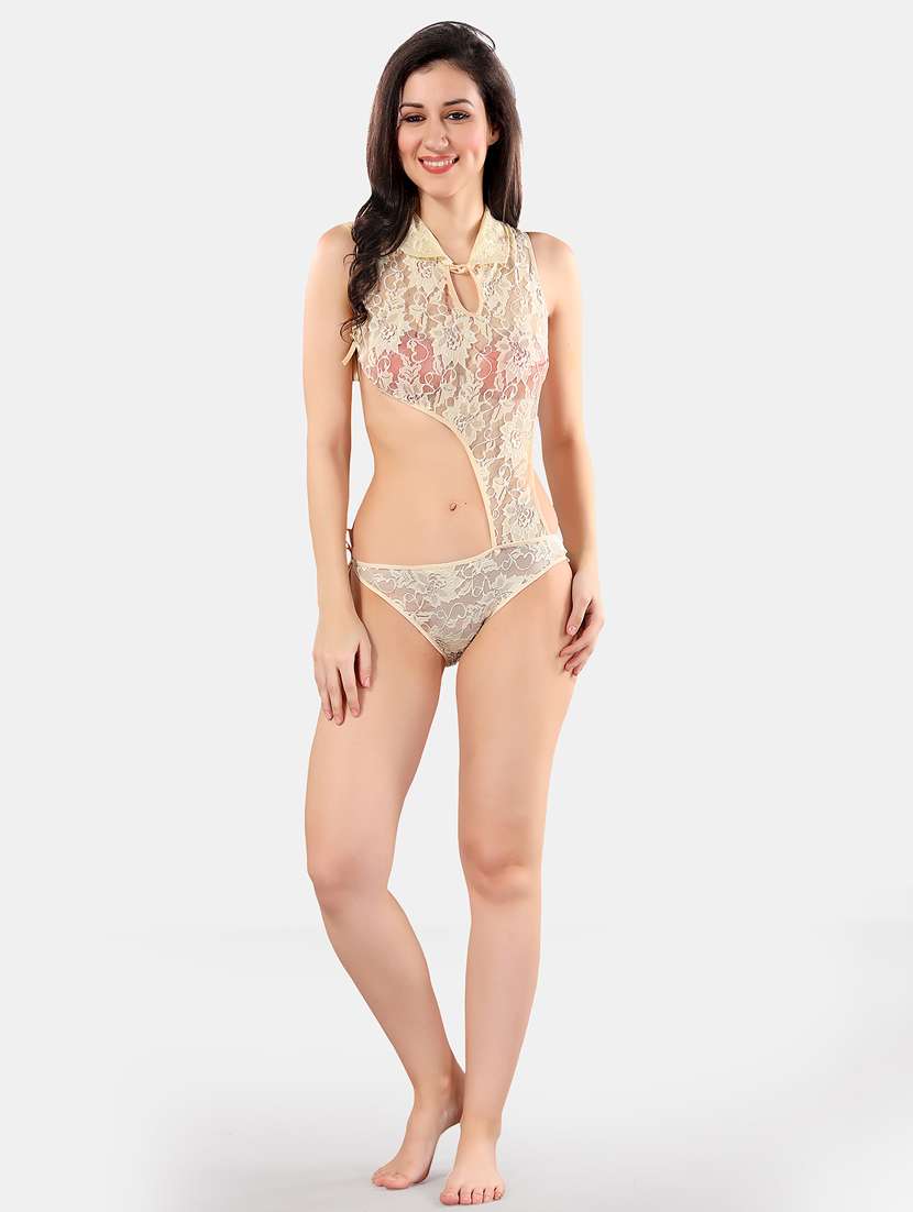 women lace detailed babydoll