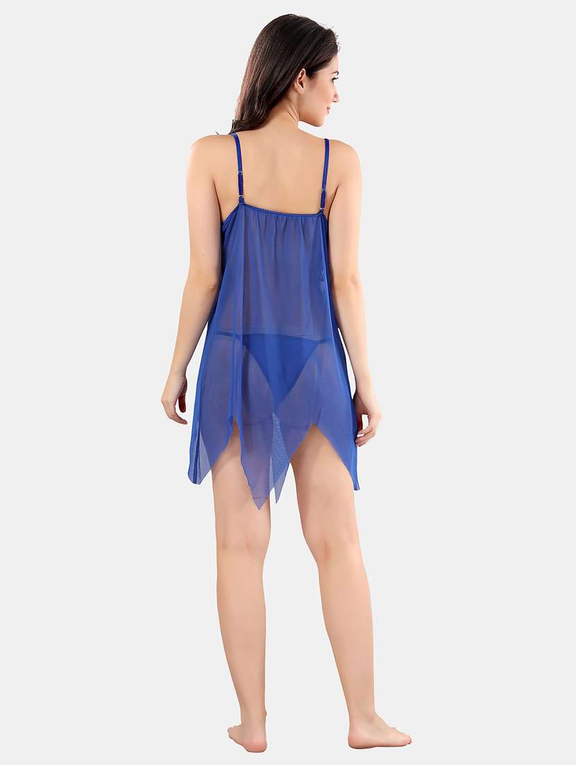 women self design babydoll - 21552825 -  Standard Image - 3