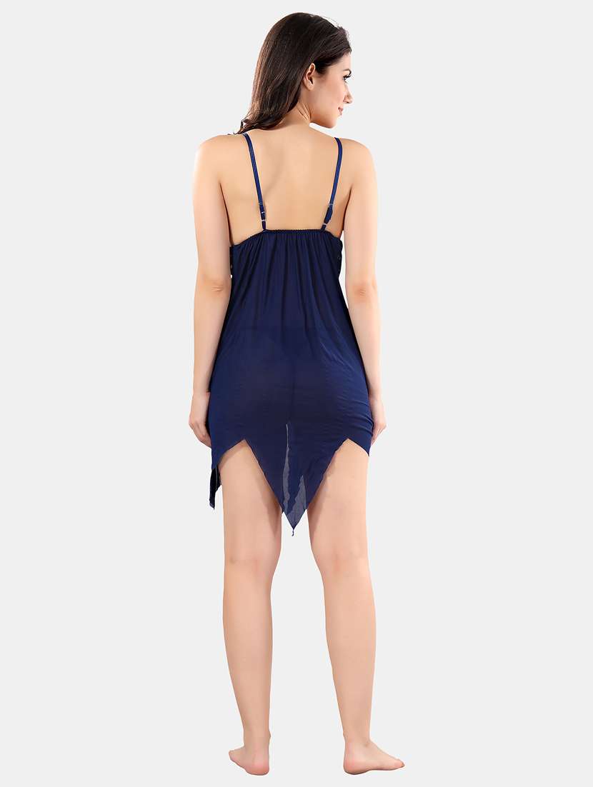 women lace detailed shoulder strap babydoll - 21552828 -  Standard Image - 3