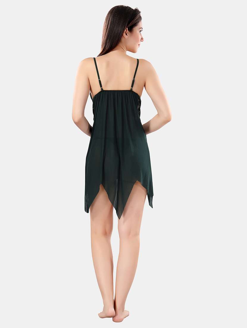 women lace detailed shoulder strap babydoll - 21552829 -  Standard Image - 3