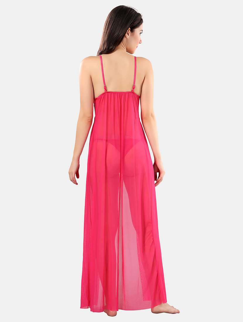 women lace detailed shoulder strap babydoll - 21552836 -  Standard Image - 3