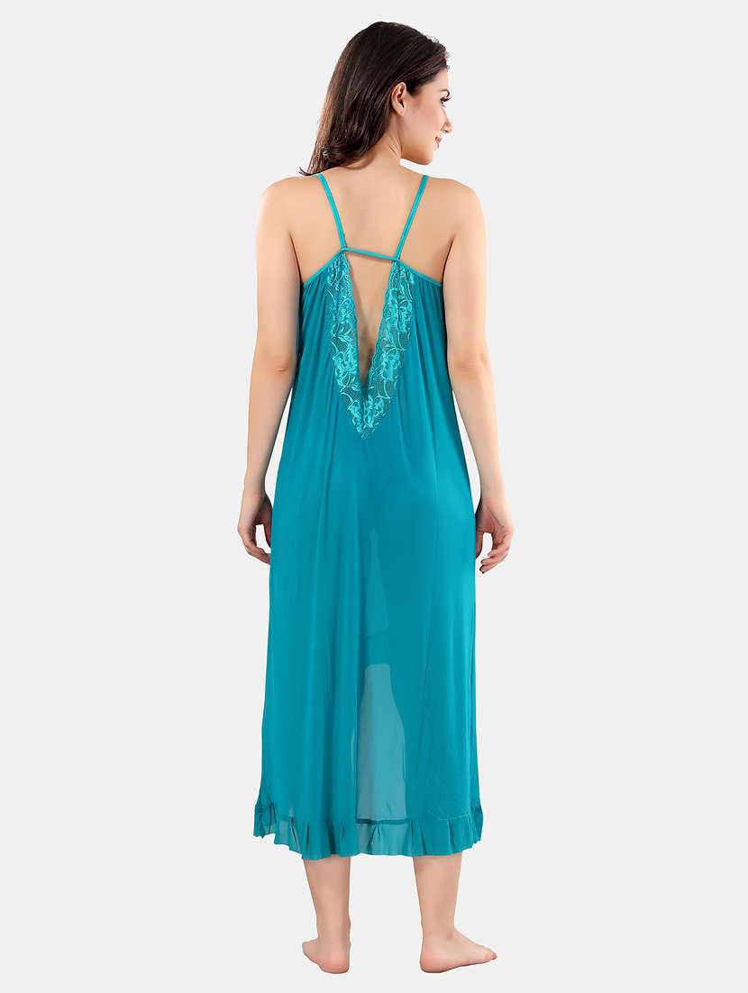 women lace detailed shoulder strap babydoll - 21552841 -  Standard Image - 3