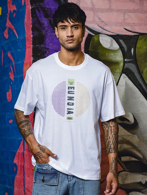men front print oversized t-shirt - 21552862 -  Standard Image - 0