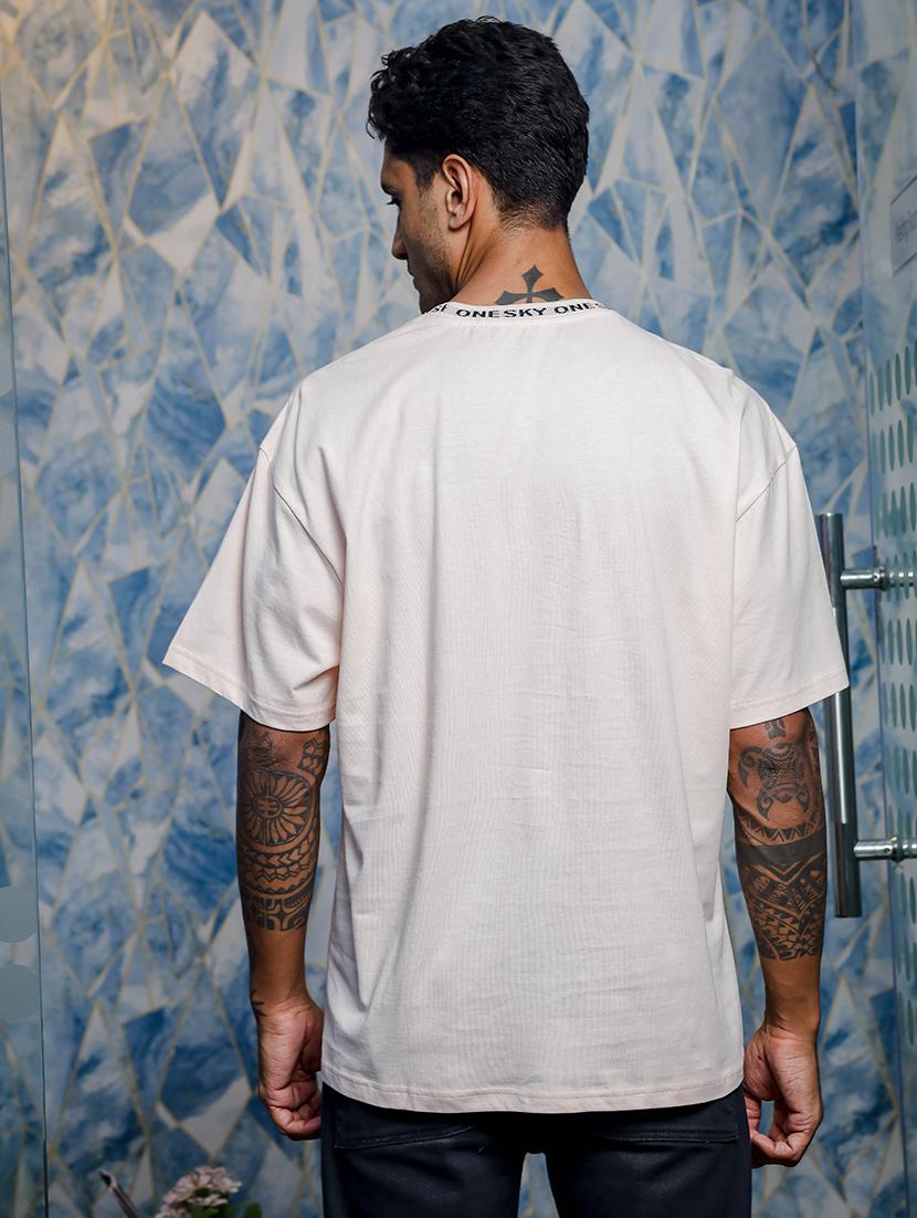 men solid short sleeve oversized t-shirt - 21552878 - Standard Image - 3