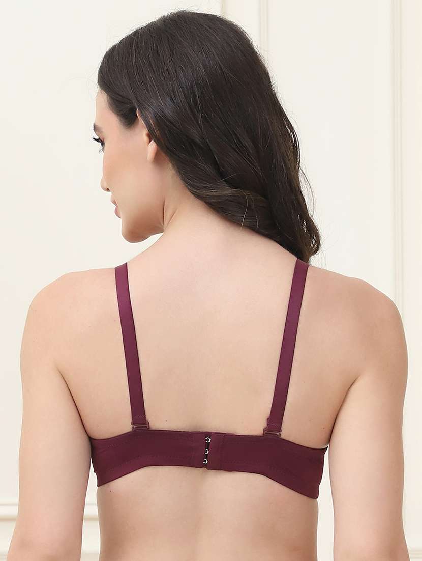 women solid under wired t-shirt bra - 21552975 - Standard Image - 3
