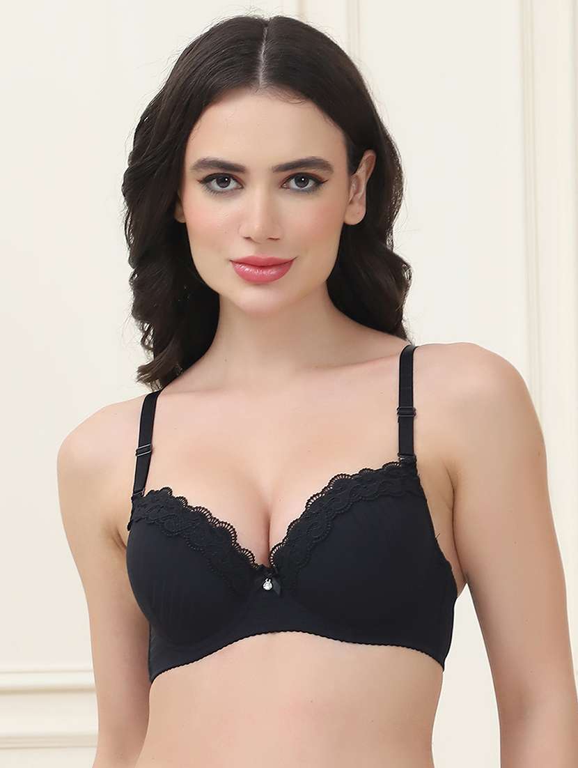 women self design t-shirt bra