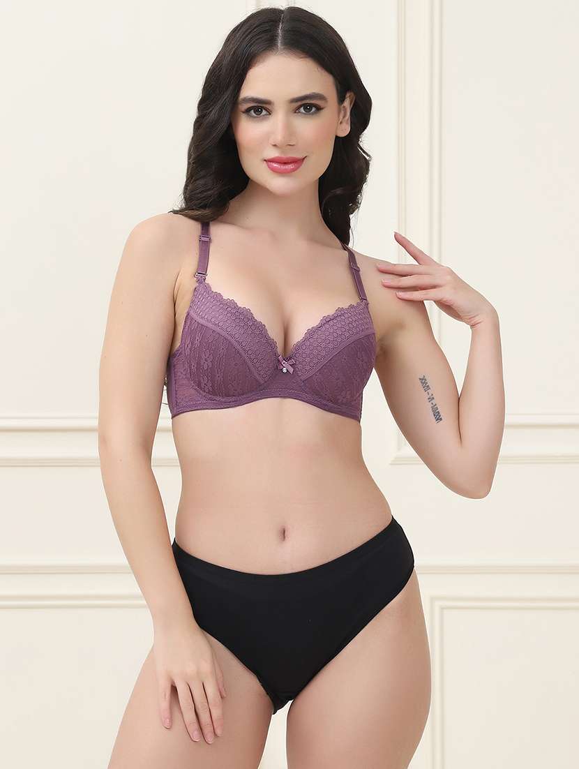 women solid bra and panty set - 21553004 - Zoom Image - 0