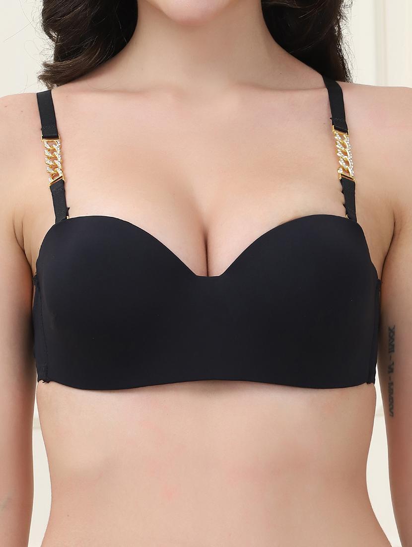women solid bra & panty set - 21553009 - Standard Image - 5