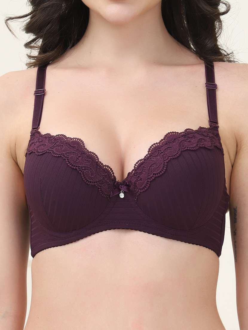 women solid bra and panty set - 21553015 - Standard Image - 5