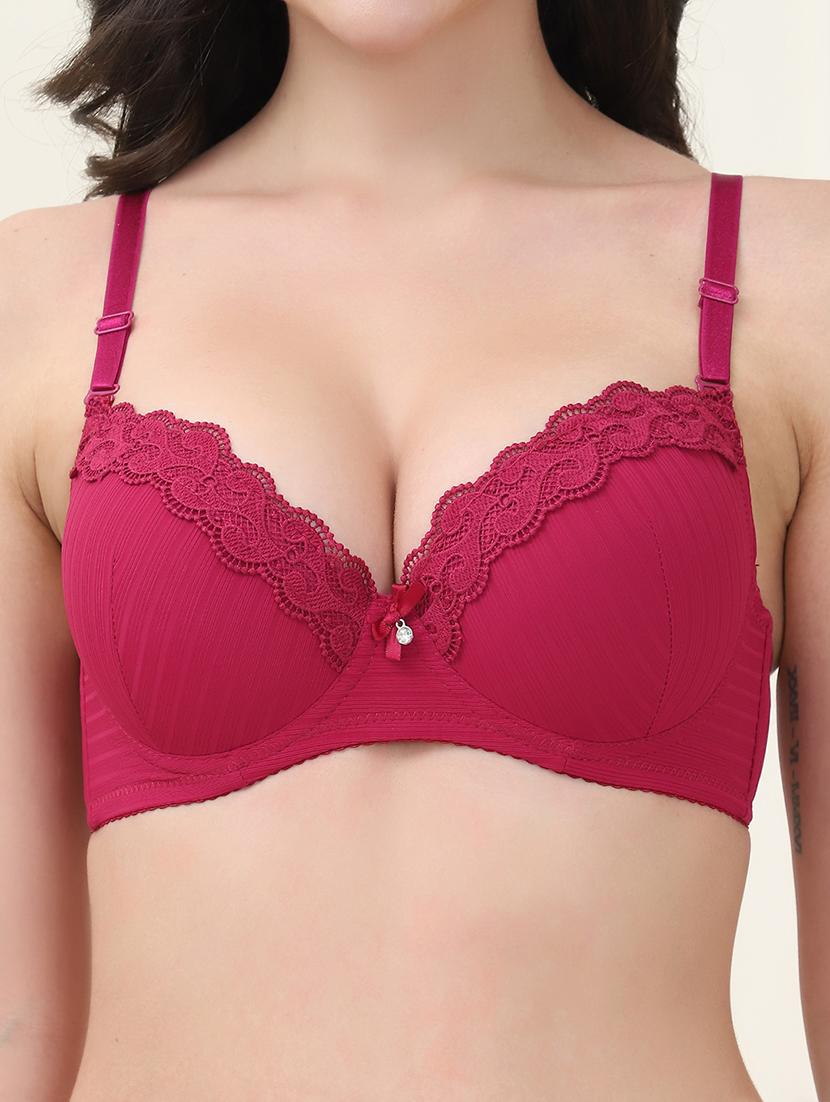 women solid bra and panty set - 21553016 - Standard Image - 5