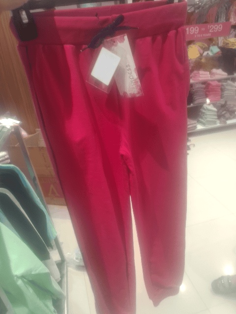 fuchsia cotton loop knit trouser - 21553383 -  Standard Image - 0
