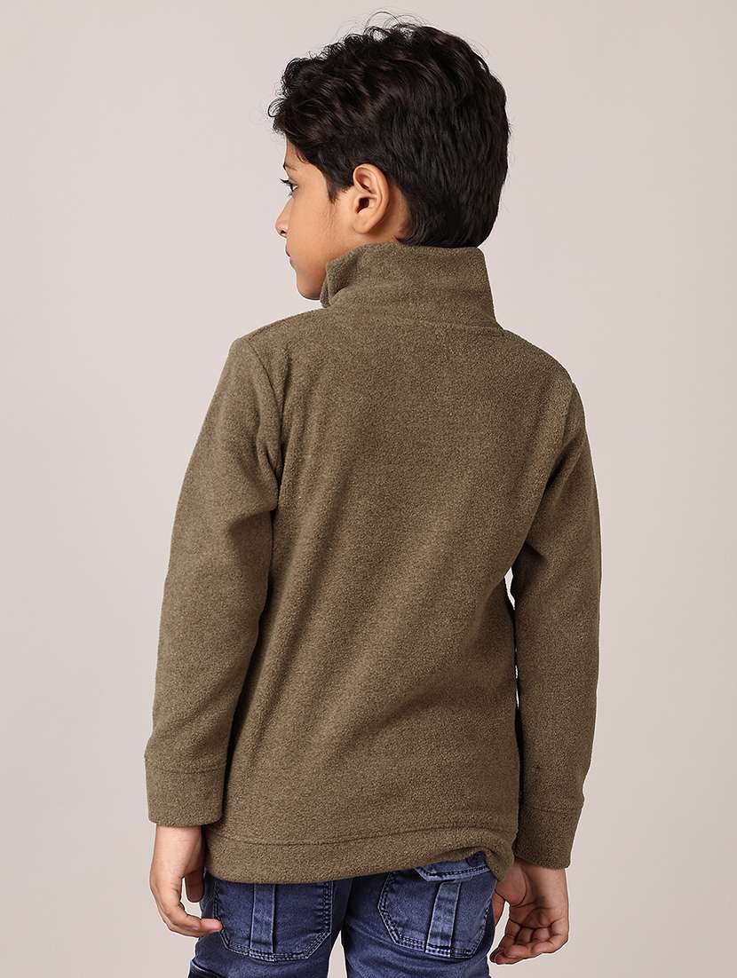 boys solid long sleeve pullover sweatshirt - 21553420 -  Standard Image - 3