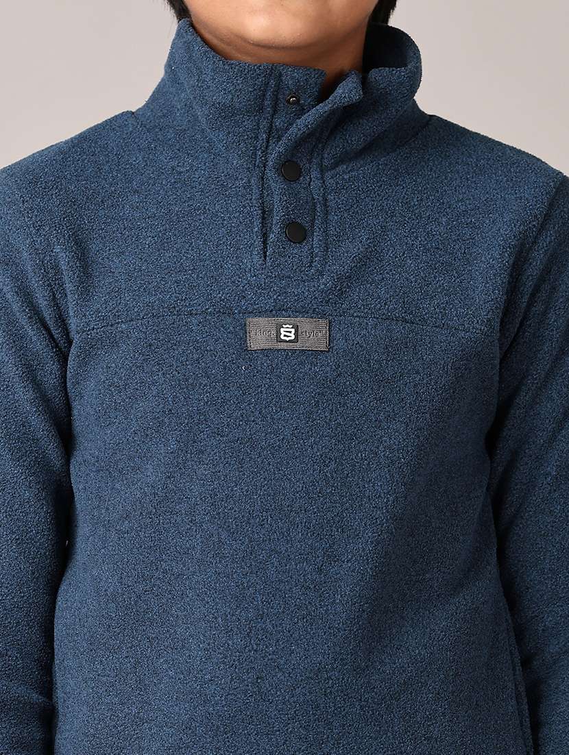 boys solid long sleeve pullover sweatshirt - 21553423 -  Standard Image - 5