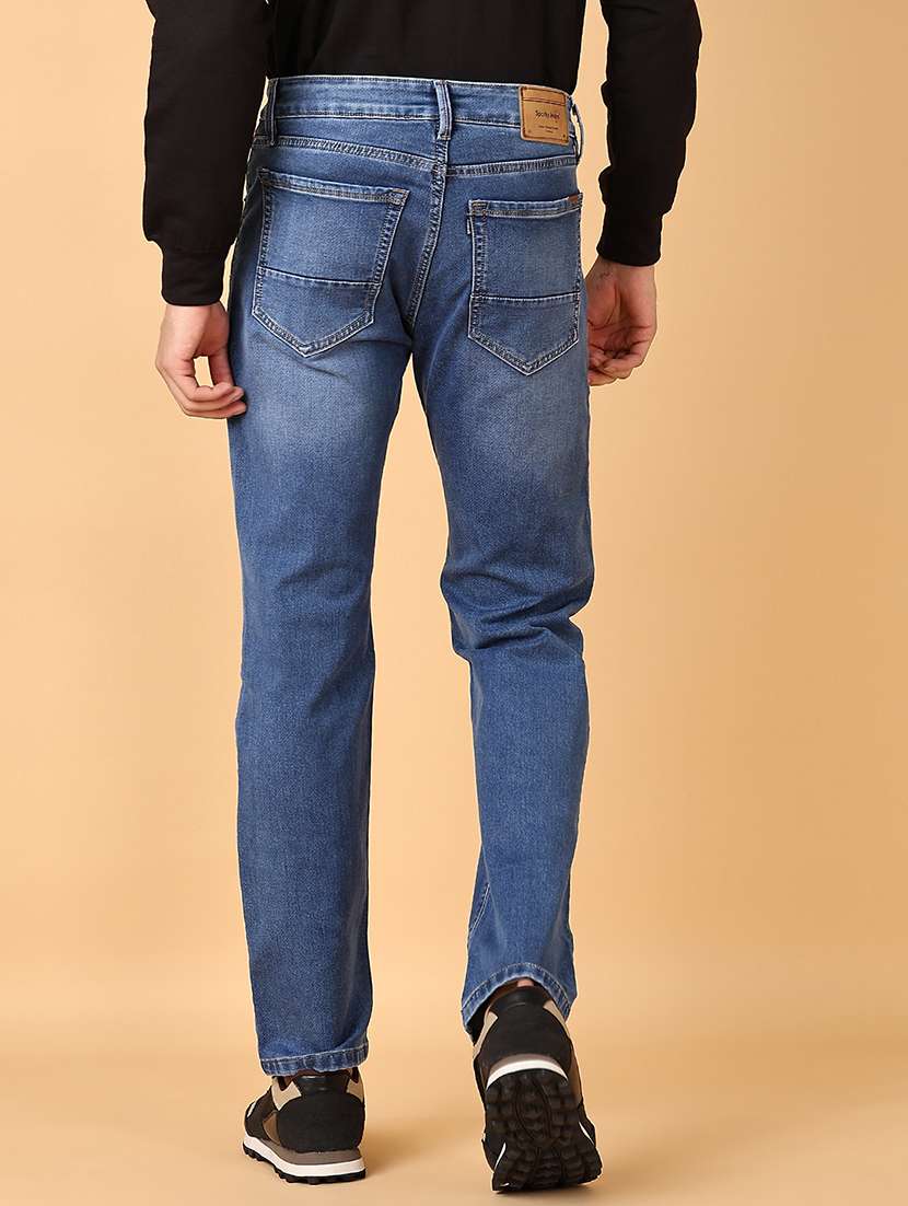 men mid rise plain jeans - 21553674 - Standard Image - 3