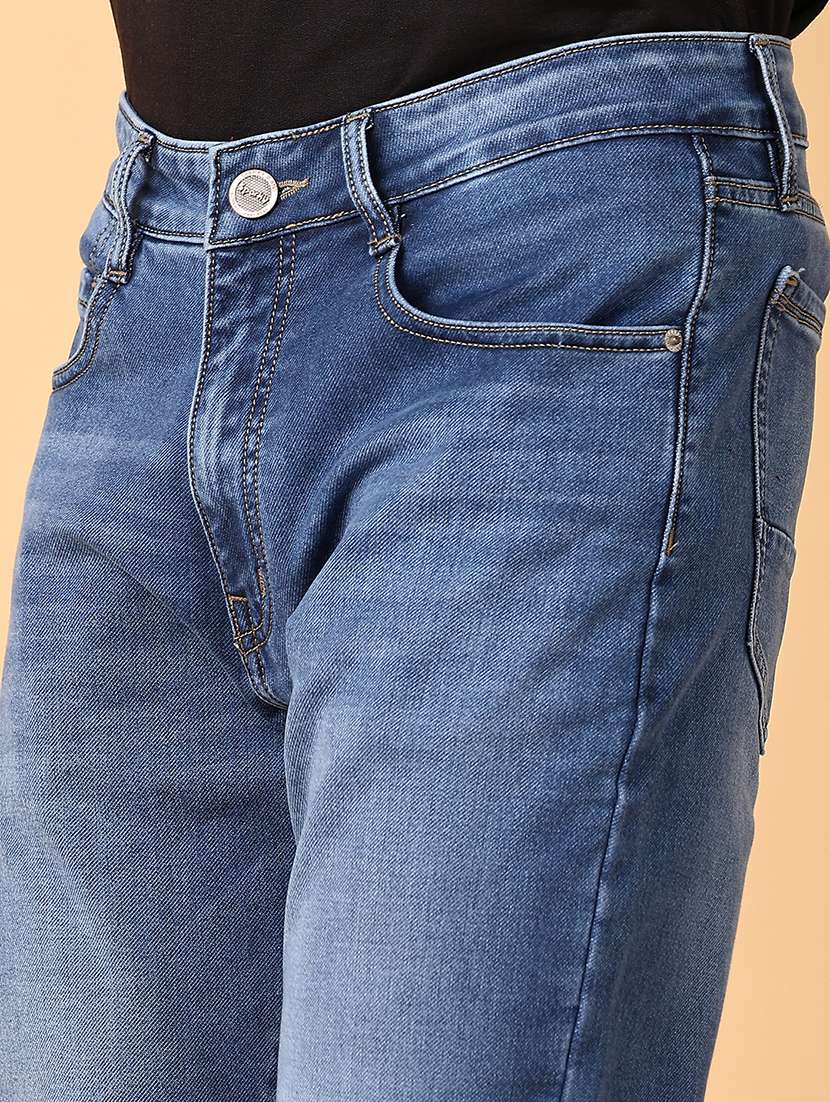 men mid rise plain jeans - 21553674 - Standard Image - 5