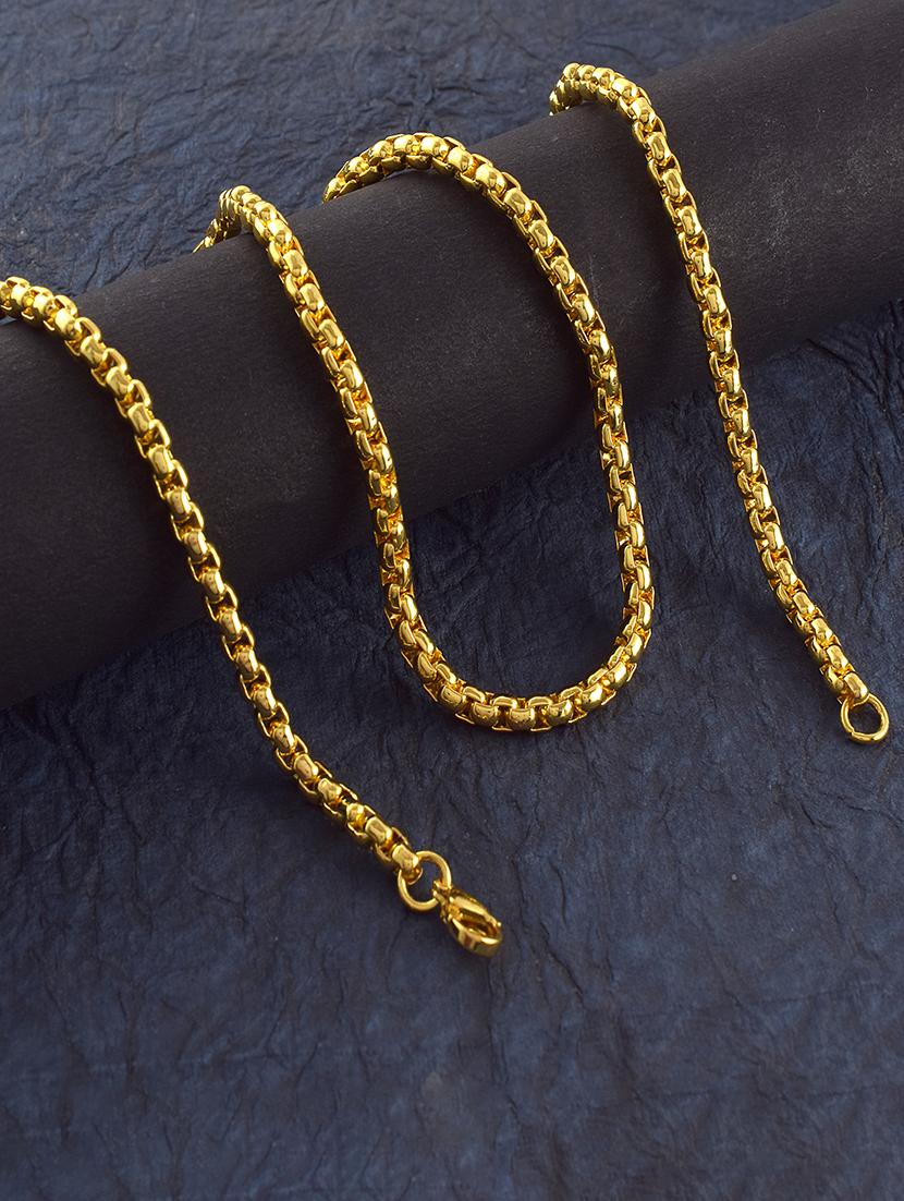 gold brass chain necklace - 21553701 -  Zoom Image - 0
