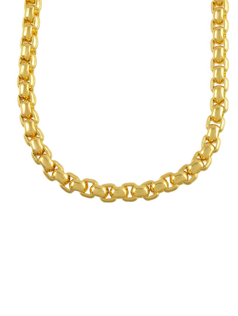 gold brass chain necklace - 21553701 - Standard Image - 3