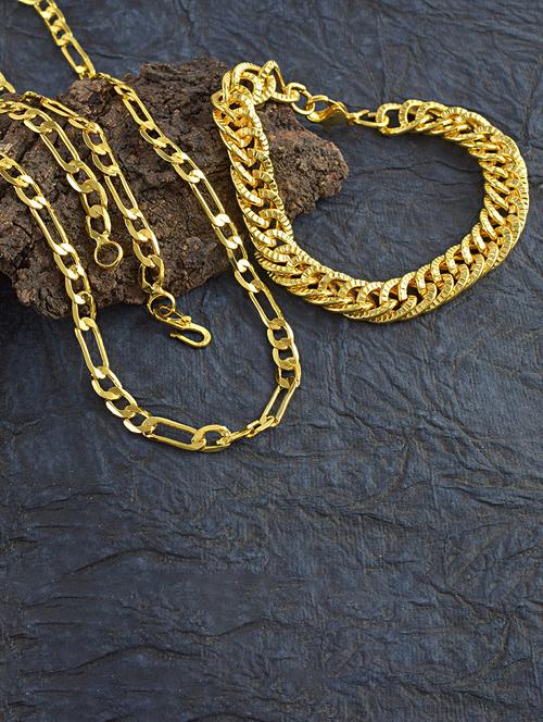 gold brass chain necklace - 21553710 - Standard Image - 0