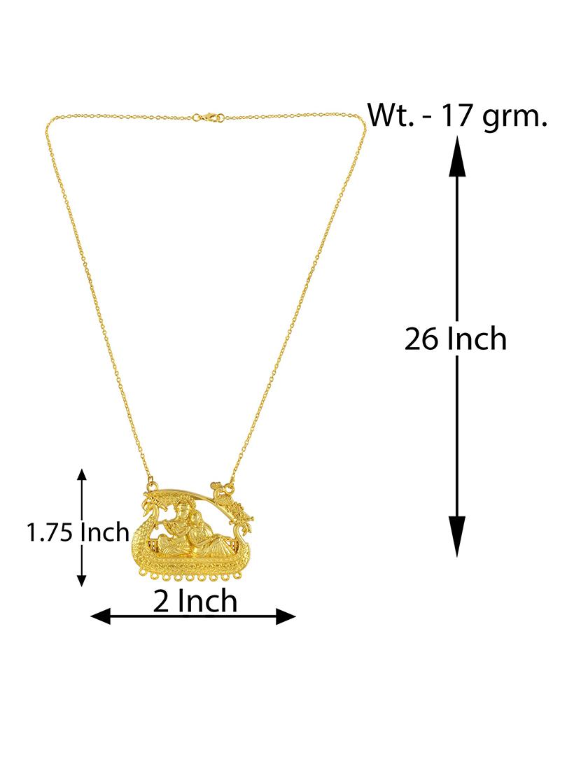 gold brass statement necklace - 21553743 - Standard Image - 3