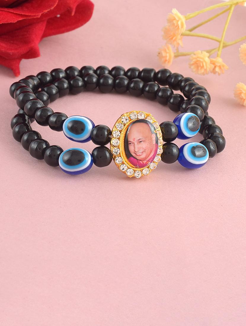 black crystal beaded bracelet - 21553762 - Zoom Image - 0