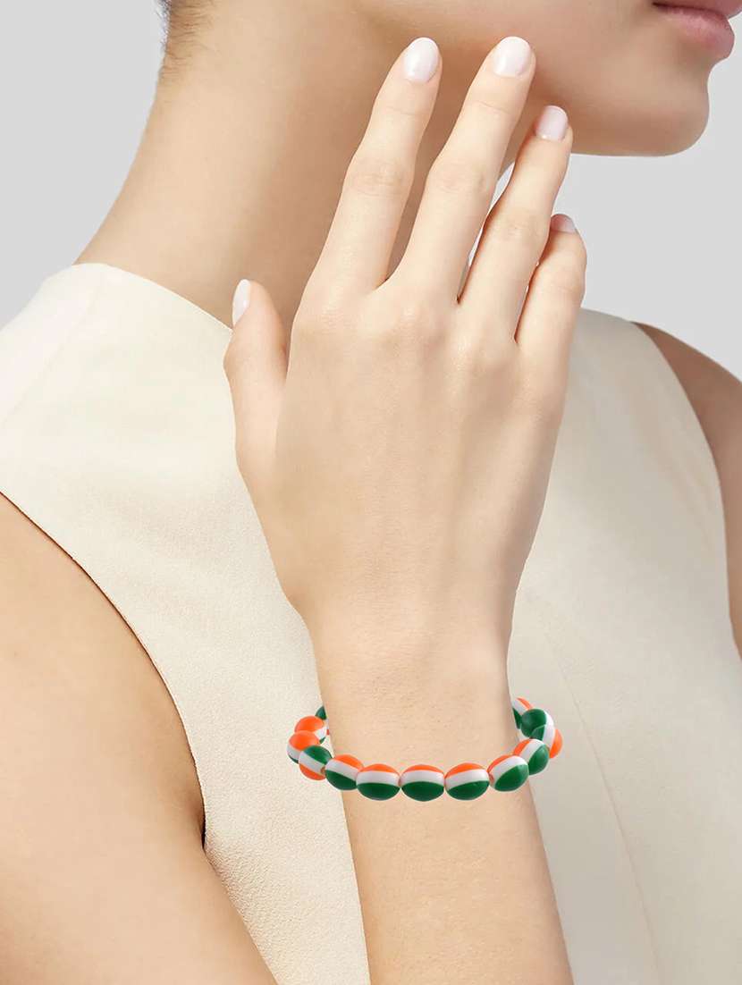 multi colored crystal beaded bracelet - 21553764 -  Standard Image - 3