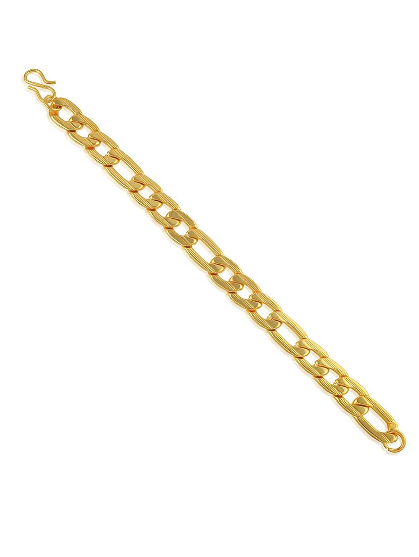 gold brass links bracelet - 21553778 - Standard Image - 3