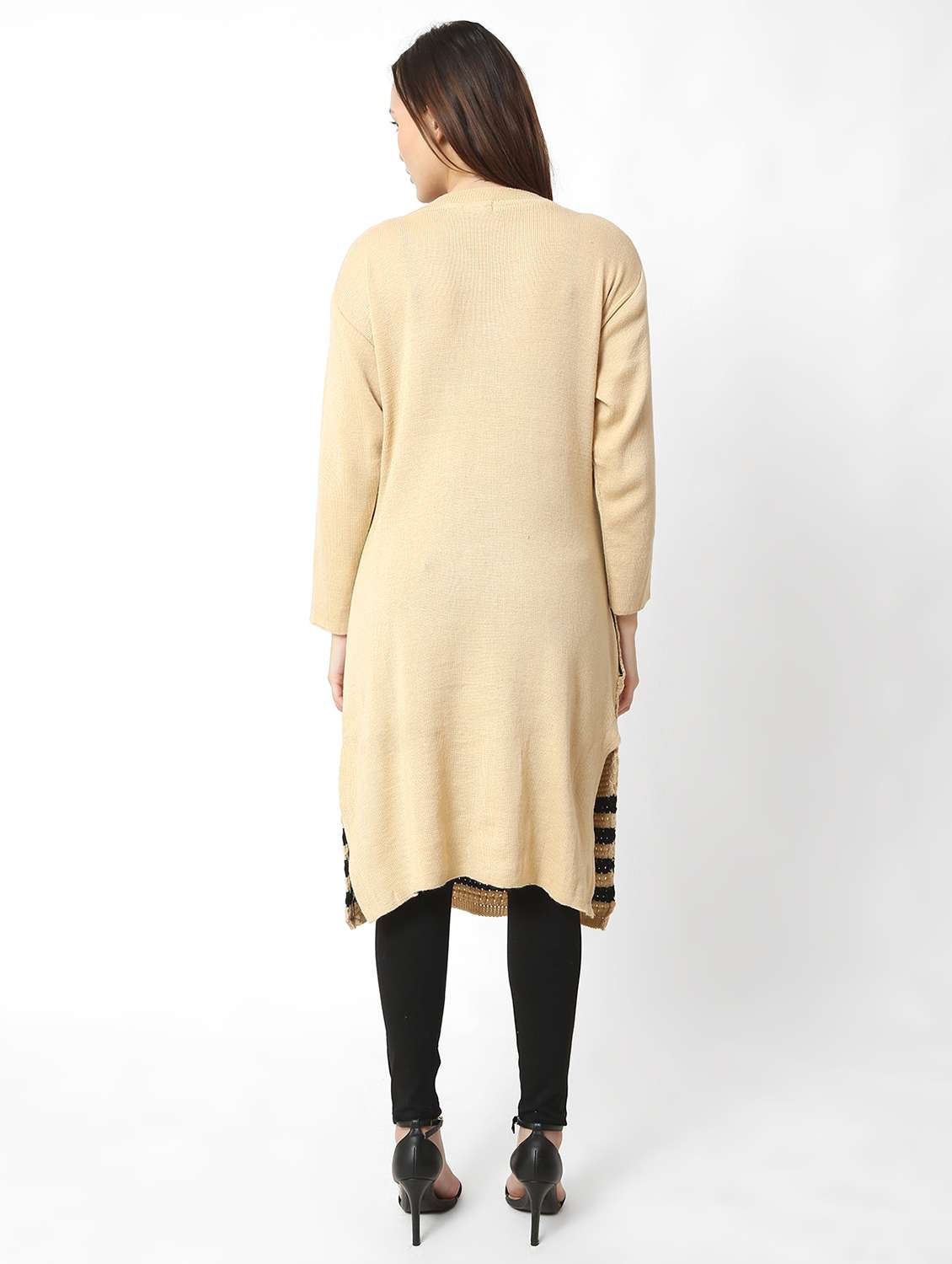 women self design long sleeves kurta - 21553821 -  Standard Image - 3