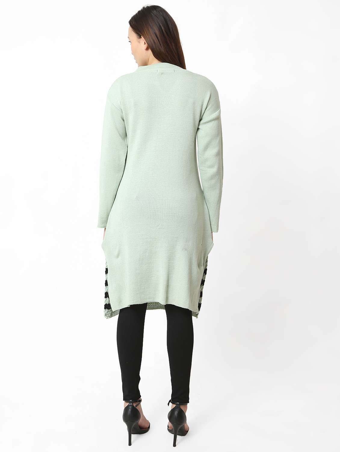 women self design long sleeves kurta - 21553822 -  Standard Image - 3