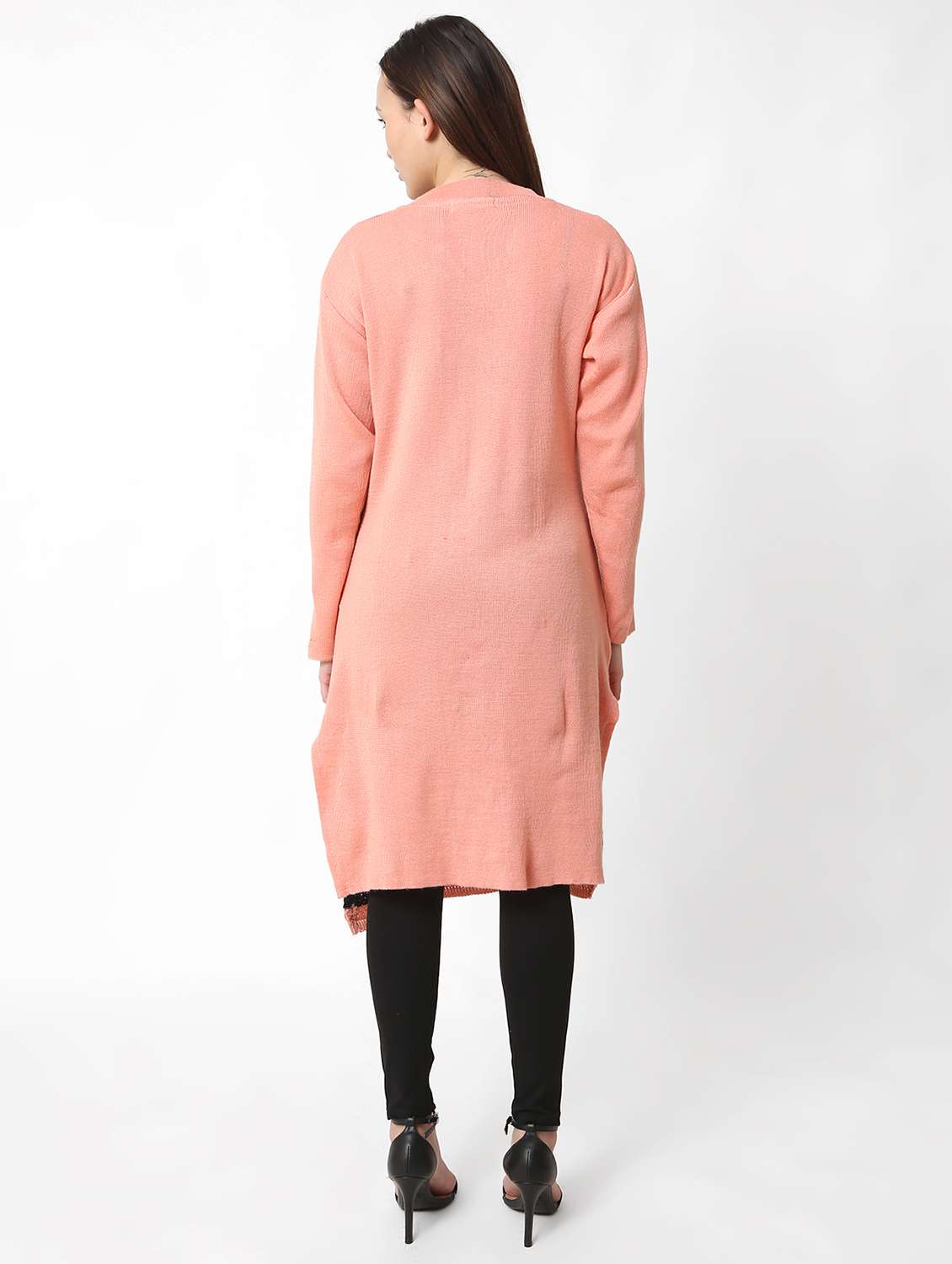 women self design long sleeves kurta - 21553824 -  Standard Image - 3