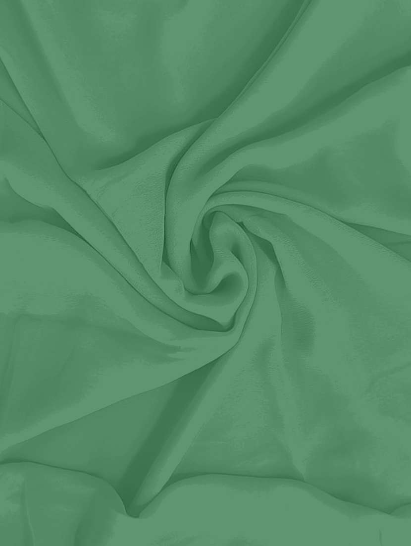women green solid georgette saree - 21553830 -  Standard Image - 3