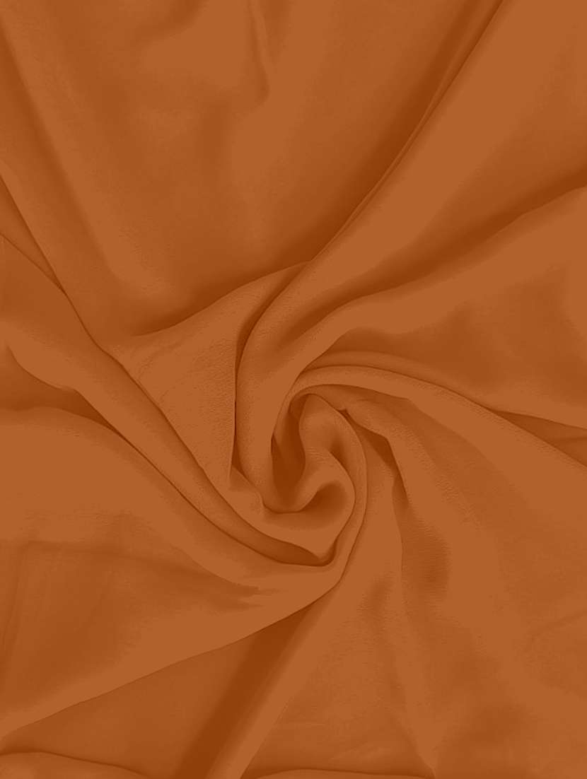 women brown solid georgette saree - 21553835 -  Standard Image - 3