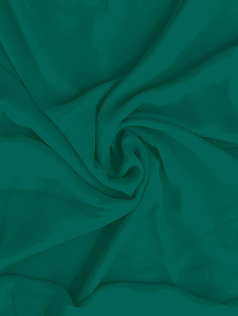 women green solid georgette saree - 21553837 -  Standard Image - 3