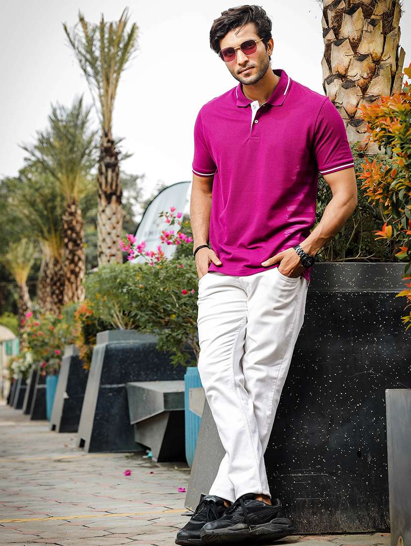 men typographic polo neck t-shirt - 21553851 -  Standard Image - 3