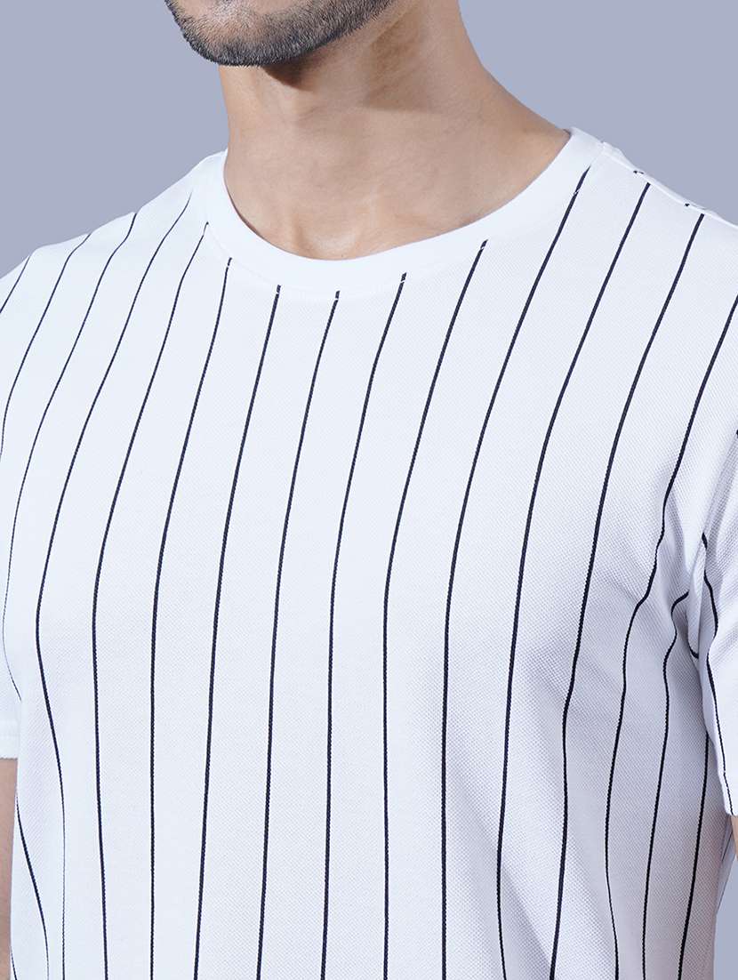 men stripes round neck t-shirt - 21553866 -  Standard Image - 3