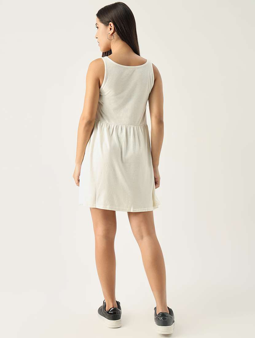 women typographic printed a-line dress - 21553933 -  Standard Image - 3