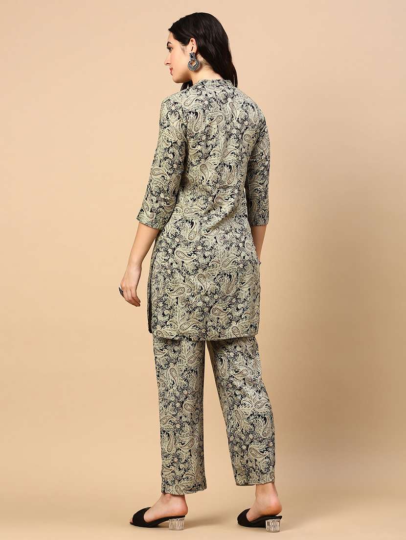women printed kurta & pant set - 21553969 -  Standard Image - 3