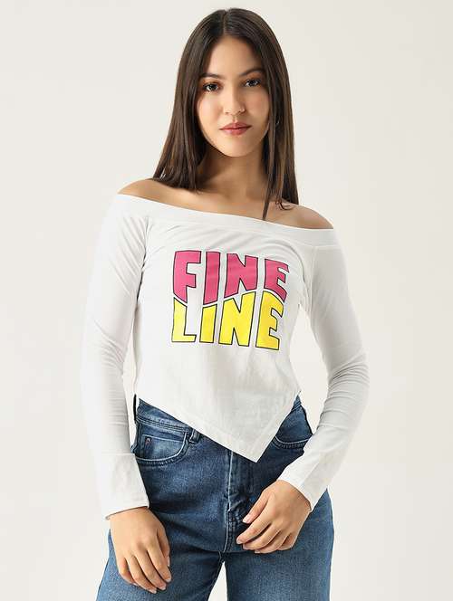 women white typography regular t-shirt - 21554023 -  Standard Image - 0