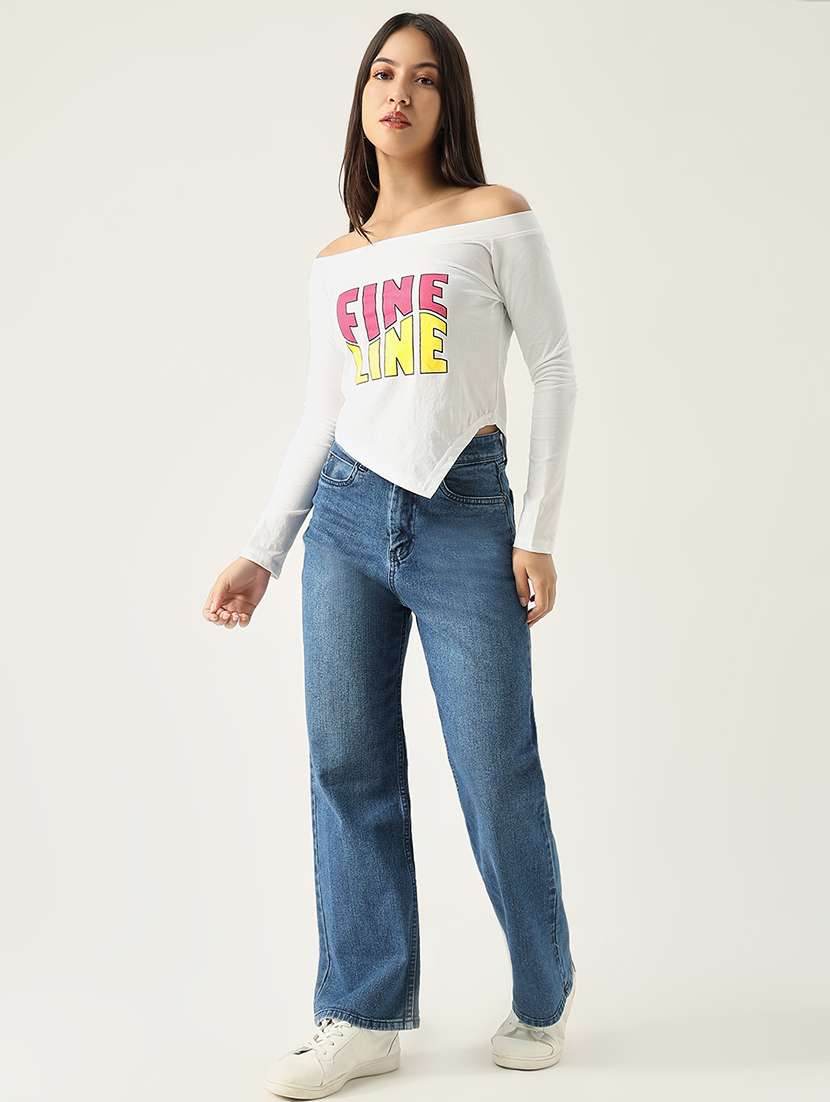 women white typography regular t-shirt - 21554023 -  Standard Image - 5