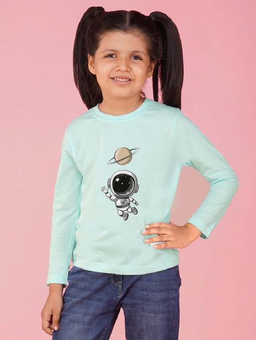 girls long sleeves front print tees - 21554321 -  Standard Image - 0