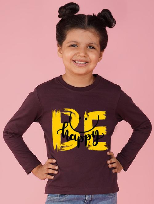 girls front print long sleeve tee - 21554341 -  Standard Image - 0