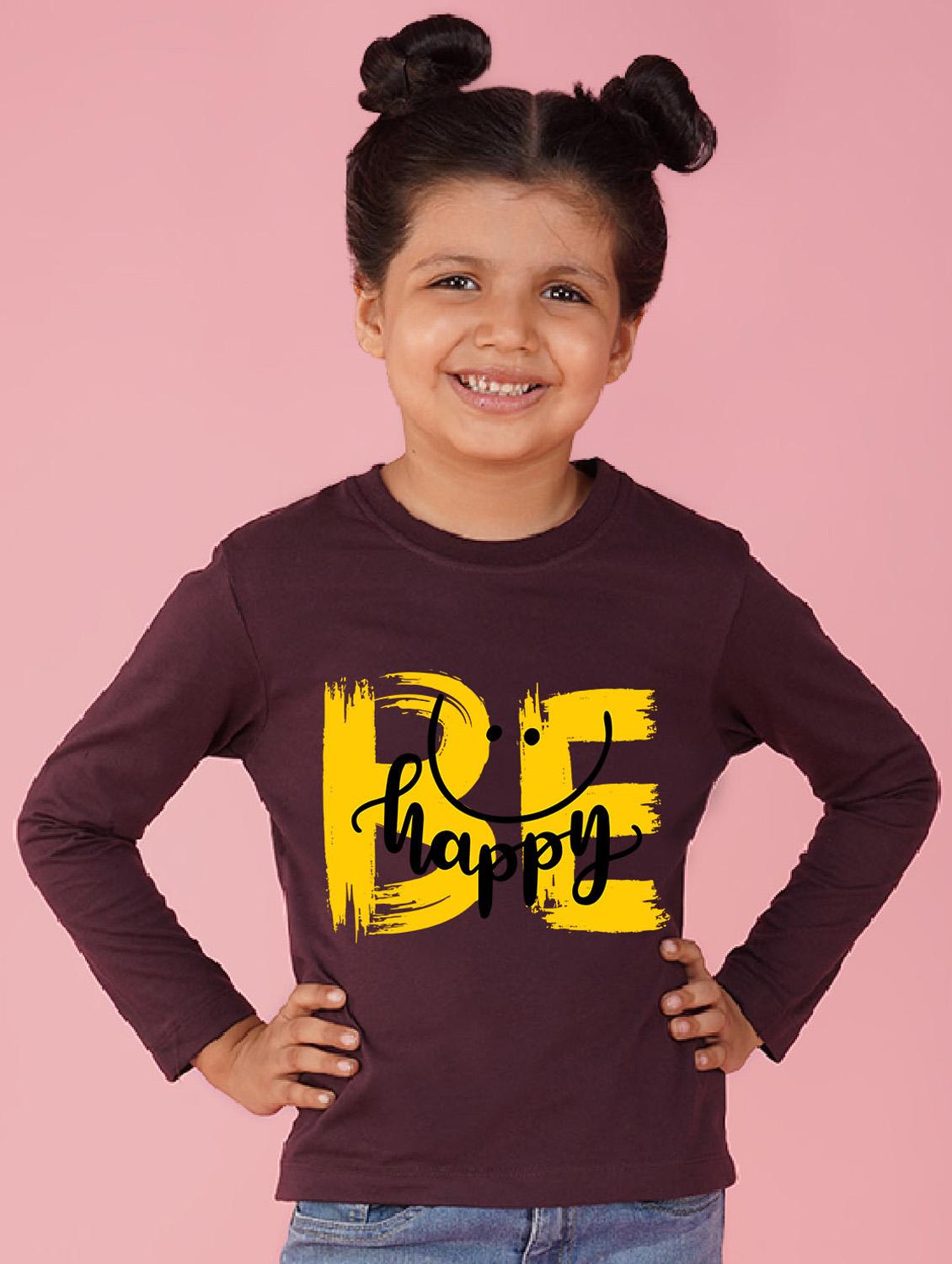 girls front print long sleeve tee - 21554341 -  Zoom Image - 0