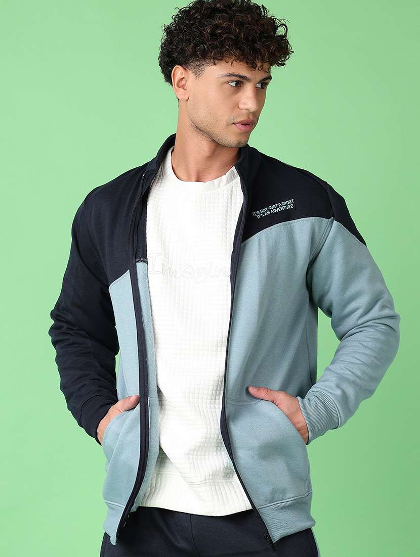 men color block ankle length track suit - 21554778 -  Standard Image - 3