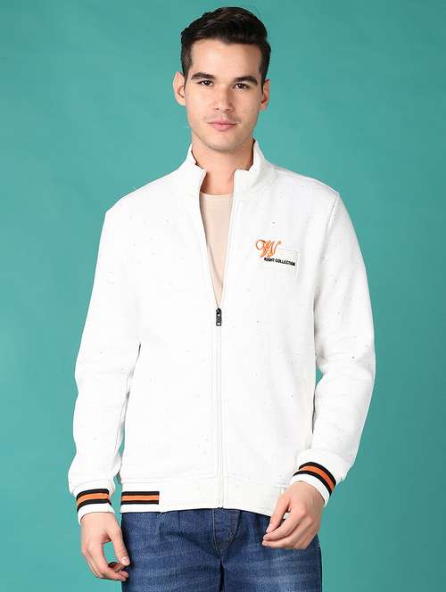 men white solid long sleeve sweatshirt - 21554789 -  Standard Image - 0